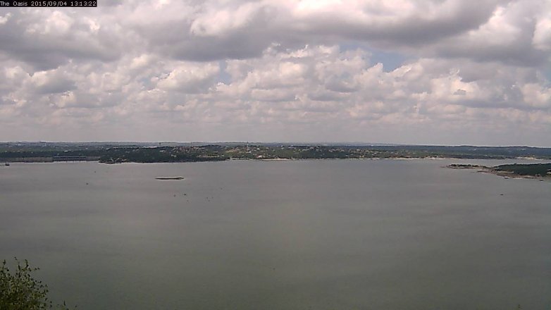Lake Travis webcam, September 4, 2015 12:20 PM CT