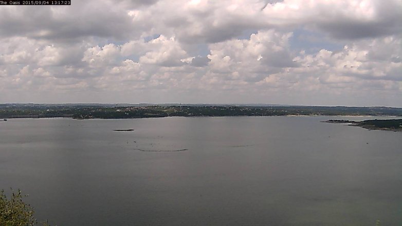 Lake Travis webcam, September 4, 2015 12:25 PM CT