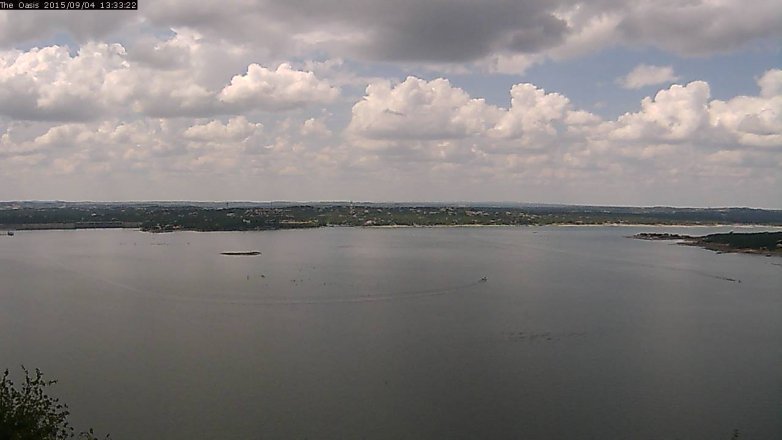 Lake Travis webcam, September 4, 2015 12:40 PM CT
