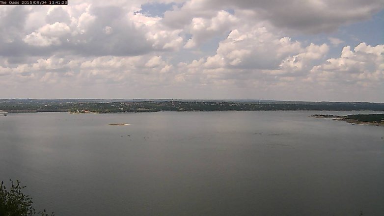 Lake Travis webcam, September 4, 2015 12:50 PM CT