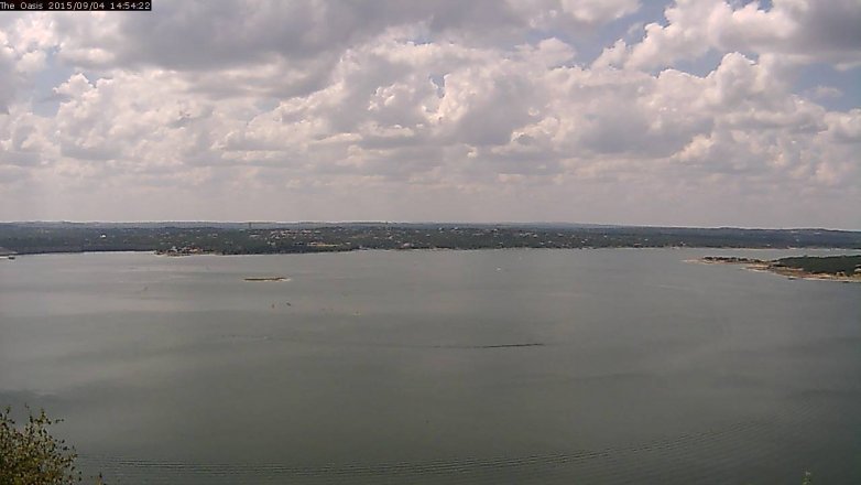 Lake Travis webcam, September 4, 2015 2:00 PM CT