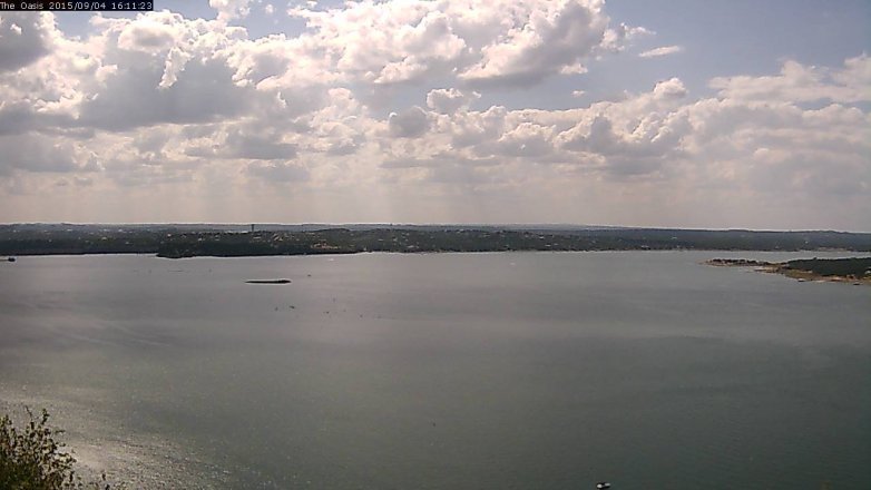 Lake Travis webcam, September 4, 2015 3:15 PM CT