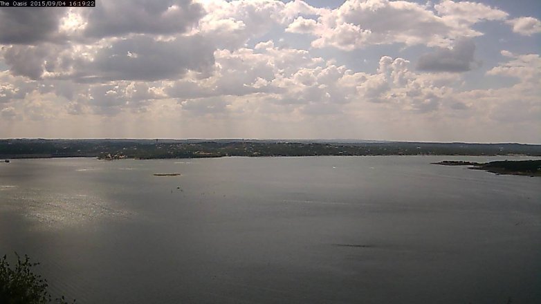 Lake Travis webcam, September 4, 2015 3:25 PM CT