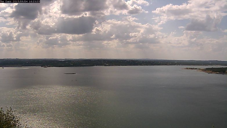 Lake Travis webcam, September 4, 2015 3:30 PM CT