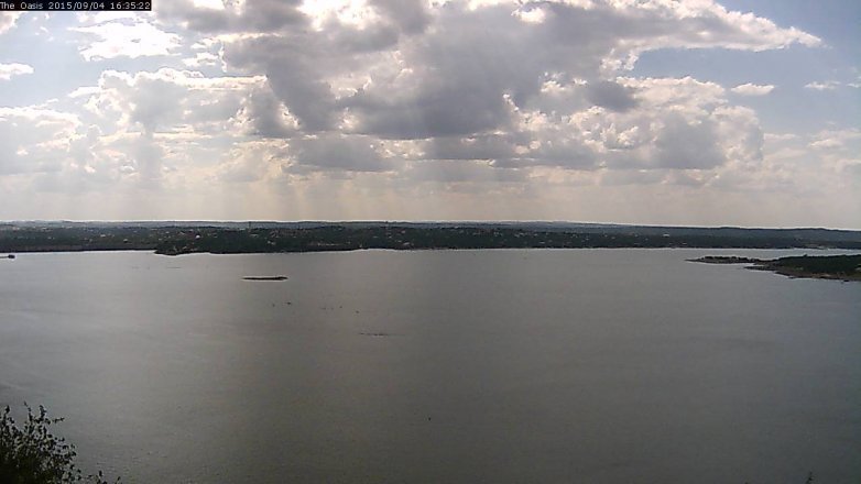 Lake Travis webcam, September 4, 2015 3:40 PM CT