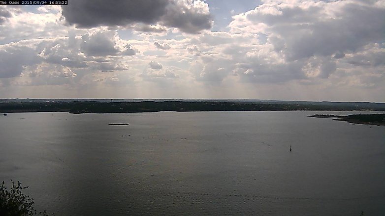 Lake Travis webcam, September 4, 2015 4:00 PM CT