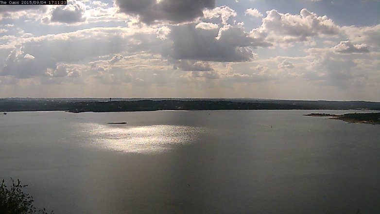 Lake Travis webcam, September 4, 2015 4:15 PM CT