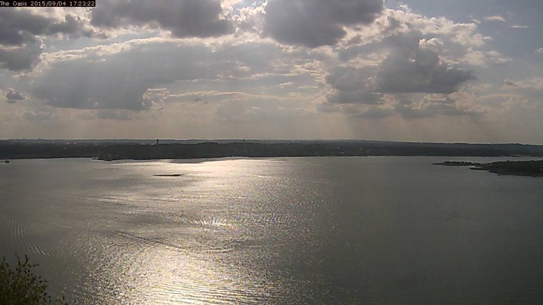 Lake Travis webcam, September 4, 2015 4:30 PM CT