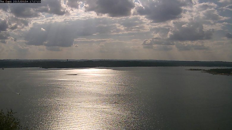Lake Travis webcam, September 4, 2015 4:35 PM CT