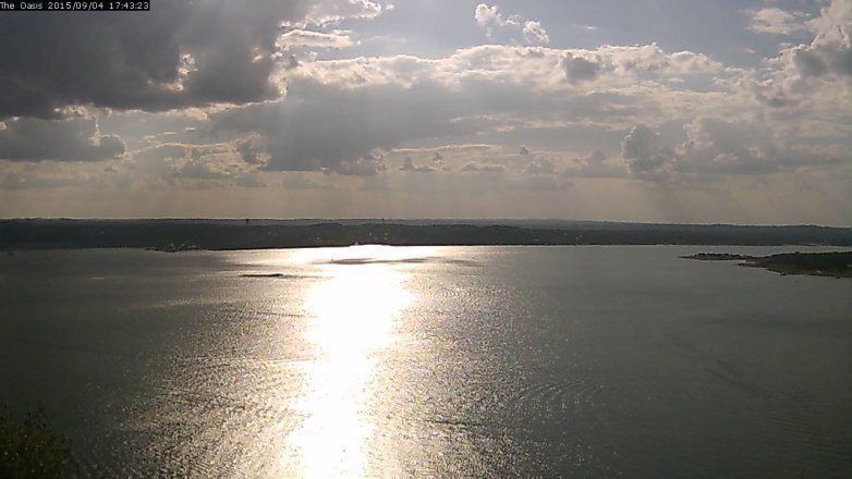 Lake Travis webcam, September 4, 2015 4:50 PM CT