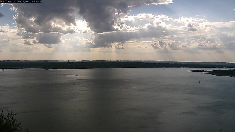 Lake Travis webcam, September 4, 2015 5:00 PM CT