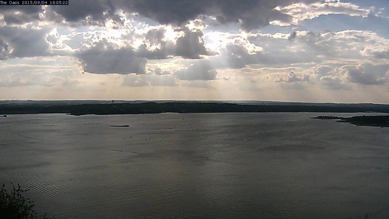 Lake Travis webcam, September 4, 2015 5:10 PM CT