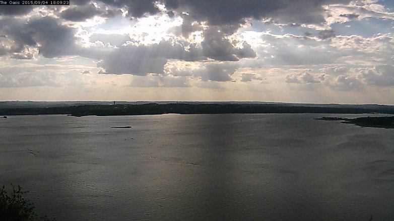 Lake Travis webcam, September 4, 2015 5:15 PM CT