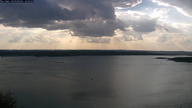Lake Travis webcam, September 4, 2015 5:30 PM CT