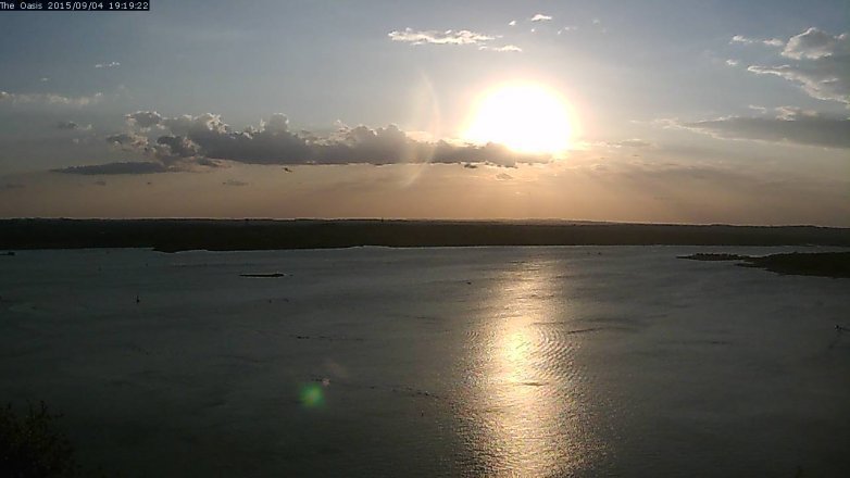 Lake Travis webcam, September 4, 2015 6:25 PM CT