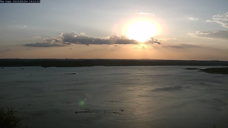 Lake Travis webcam, September 4, 2015 6:30 PM CT