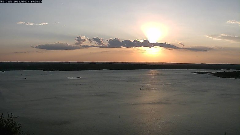 Lake Travis webcam, September 4, 2015 6:35 PM CT