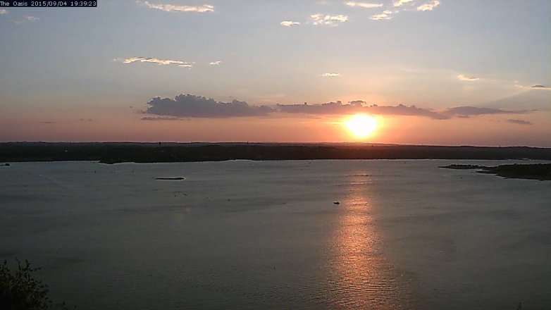 Lake Travis webcam, September 4, 2015 6:45 PM CT
