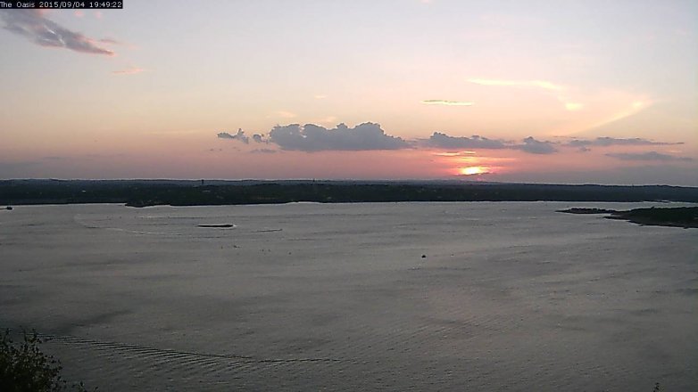 Lake Travis webcam, September 4, 2015 6:55 PM CT