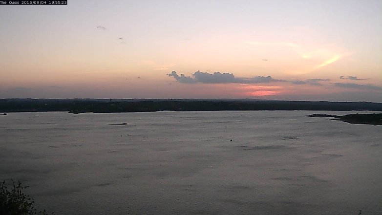 Lake Travis webcam, September 4, 2015 7:00 PM CT