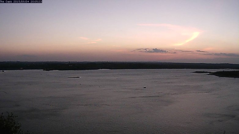 Lake Travis webcam, September 4, 2015 7:10 PM CT