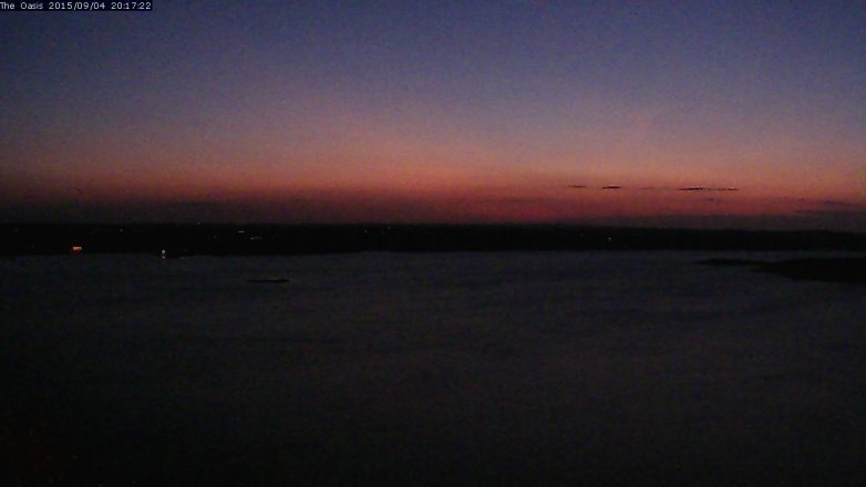 Lake Travis webcam, September 4, 2015 7:25 PM CT