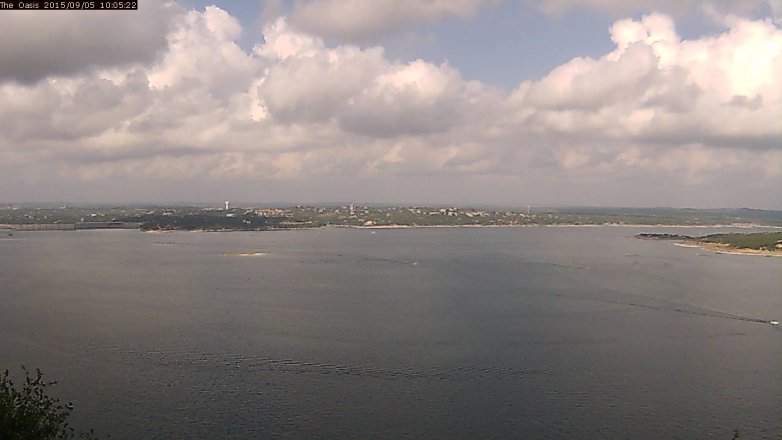 Lake Travis webcam, September 5, 2015 9:10 AM CT