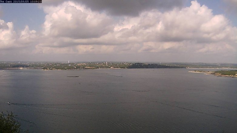 Lake Travis webcam, September 5, 2015 9:15 AM CT