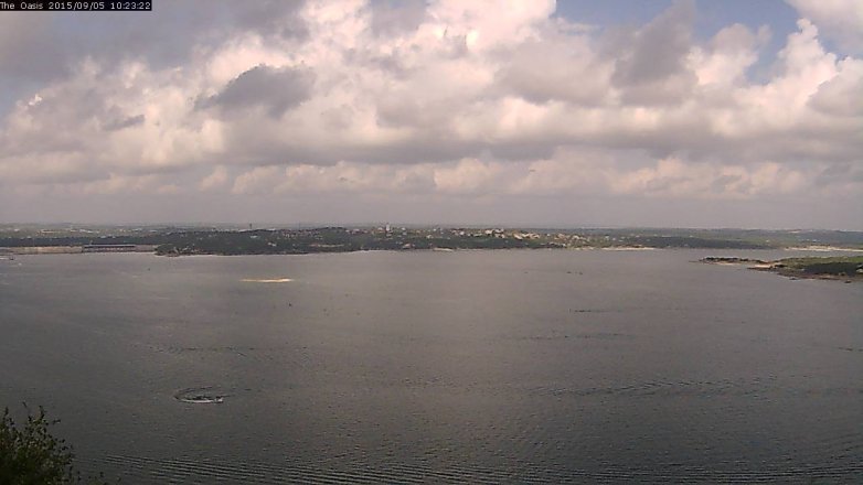 Lake Travis webcam, September 5, 2015 9:30 AM CT