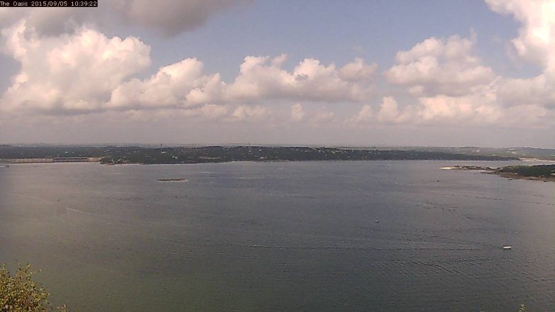 Lake Travis webcam, September 5, 2015 9:45 AM CT