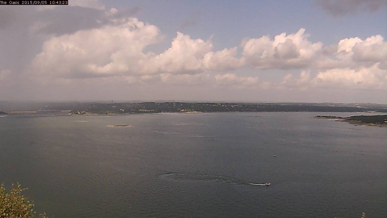 Lake Travis webcam, September 5, 2015 9:50 AM CT