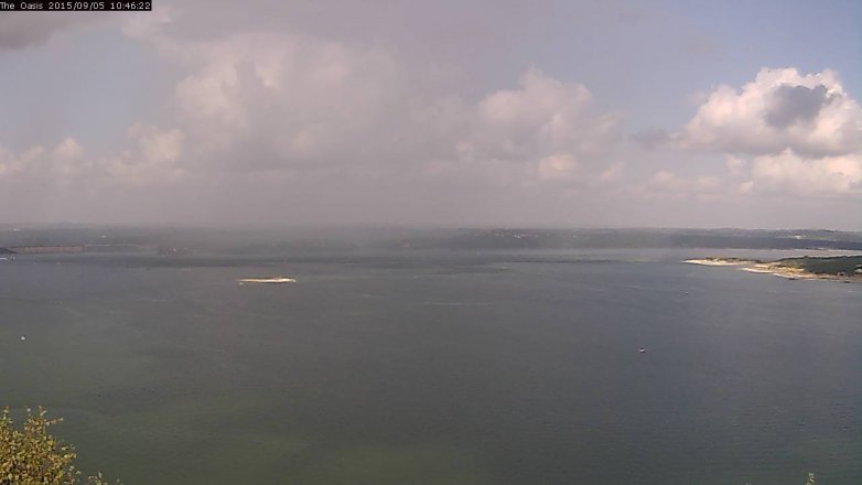 Lake Travis webcam, September 5, 2015 9:55 AM CT