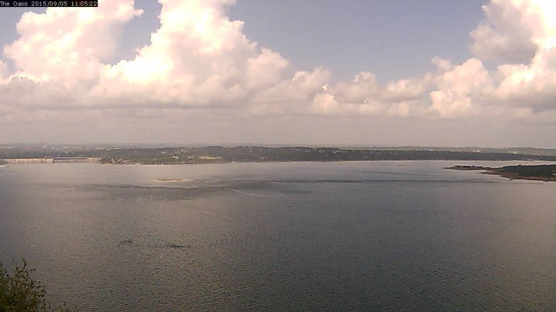 Lake Travis webcam, September 5, 2015 10:10 AM CT