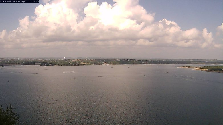 Lake Travis webcam, September 5, 2015 10:20 AM CT