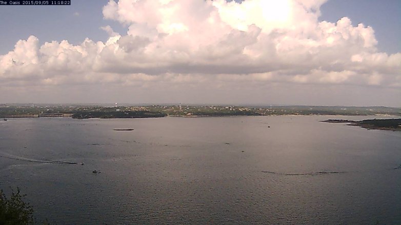 Lake Travis webcam, September 5, 2015 10:25 AM CT