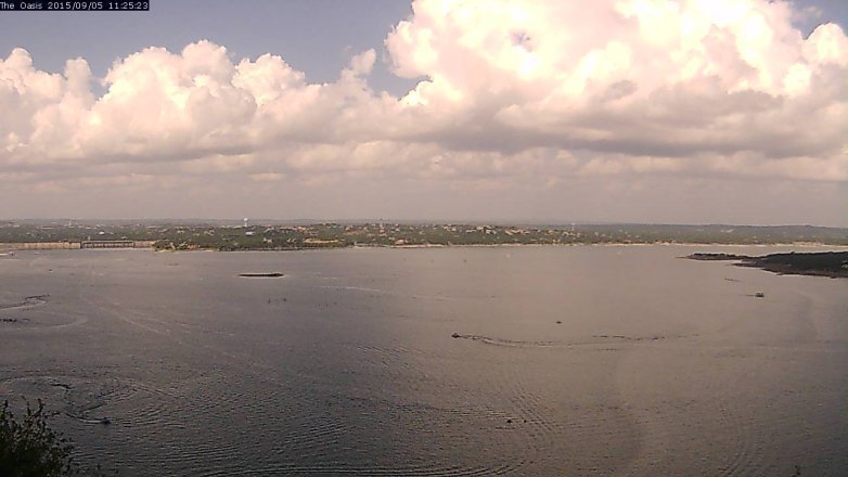 Lake Travis webcam, September 5, 2015 10:30 AM CT