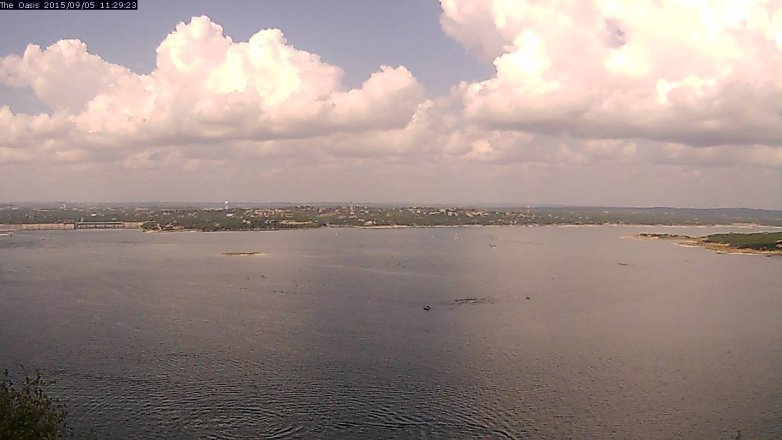 Lake Travis webcam, September 5, 2015 10:35 AM CT