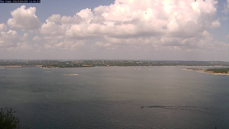 Lake Travis webcam, September 5, 2015 10:45 AM CT