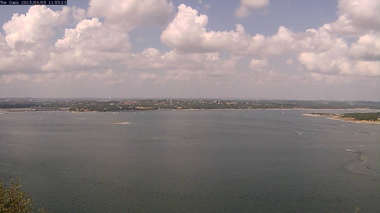 Lake Travis webcam, September 5, 2015 11:00 AM CT