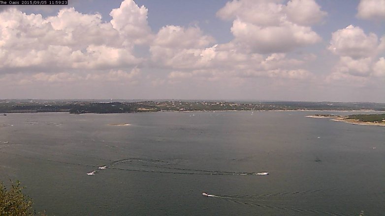 Lake Travis webcam, September 5, 2015 11:05 AM CT