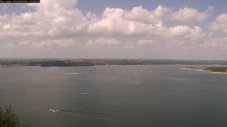 Lake Travis webcam, September 5, 2015 11:15 AM CT