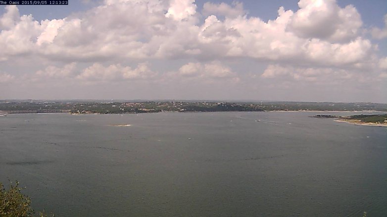 Lake Travis webcam, September 5, 2015 11:20 AM CT