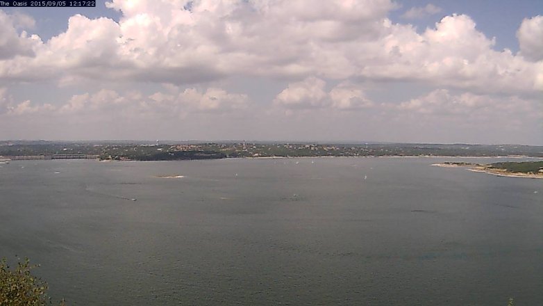 Lake Travis webcam, September 5, 2015 11:25 AM CT