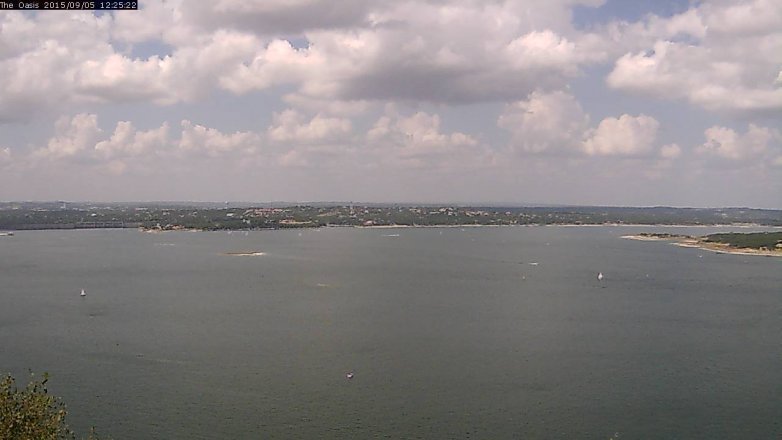 Lake Travis webcam, September 5, 2015 11:30 AM CT