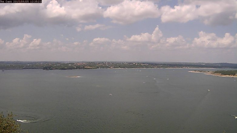 Lake Travis webcam, September 5, 2015 11:40 AM CT