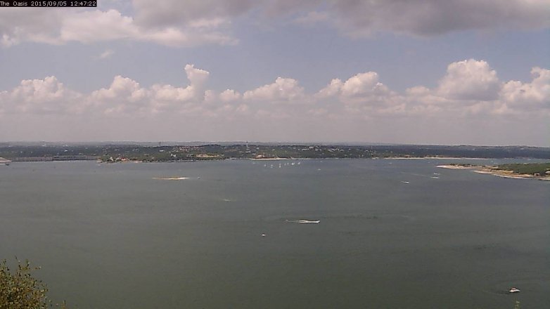 Lake Travis webcam, September 5, 2015 11:55 AM CT