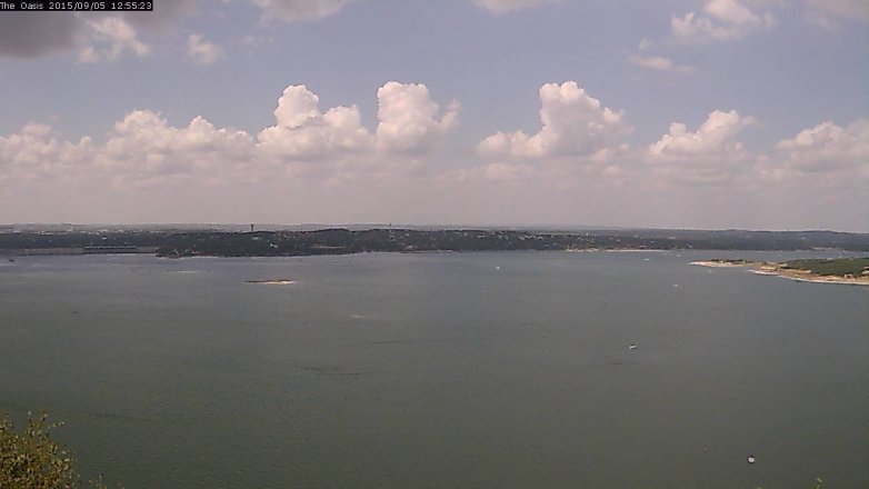 Lake Travis webcam, September 5, 2015 12:00 PM CT