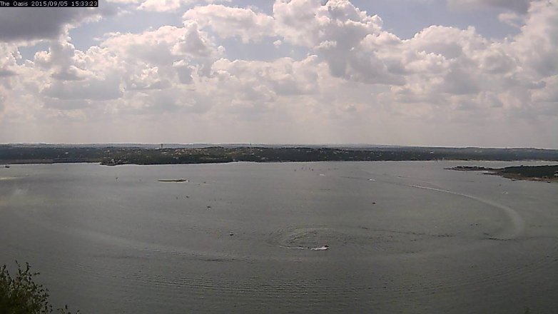 Lake Travis webcam, September 5, 2015 2:40 PM CT