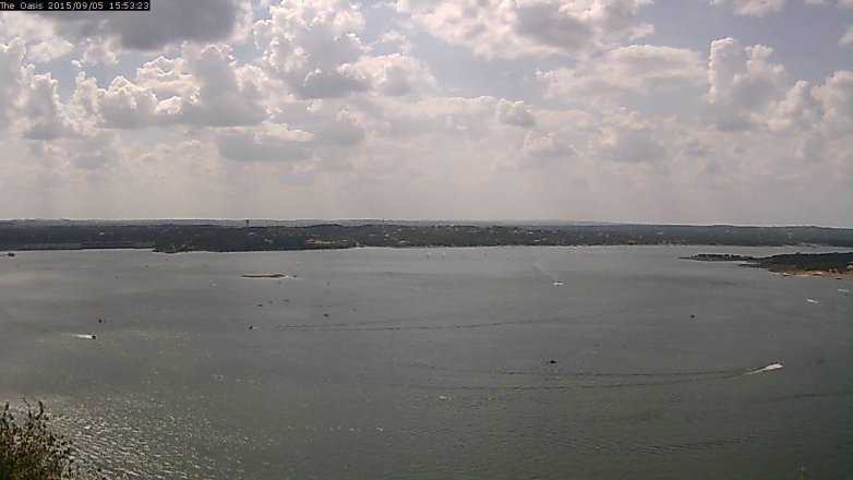 Lake Travis webcam, September 5, 2015 3:00 PM CT