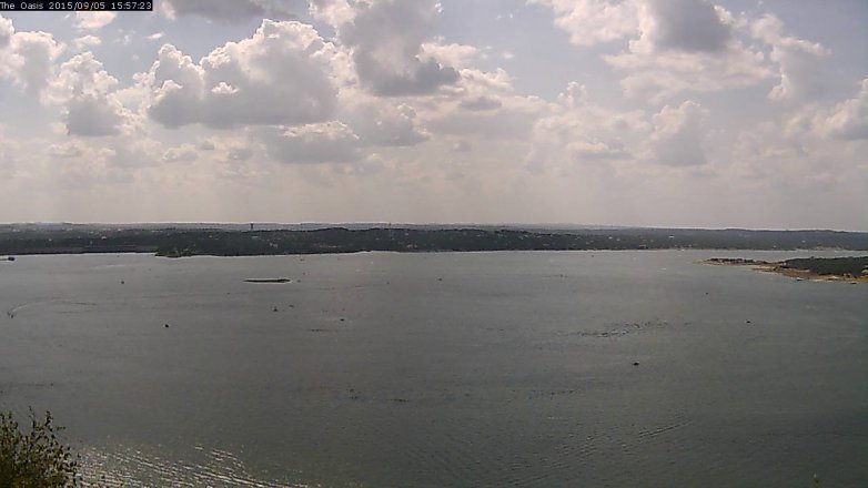 Lake Travis webcam, September 5, 2015 3:05 PM CT
